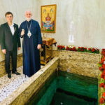 Архиепископ Елпидофор и основатель храма «Живоносный Источник» в Хот-Спрингсе Иван Беля