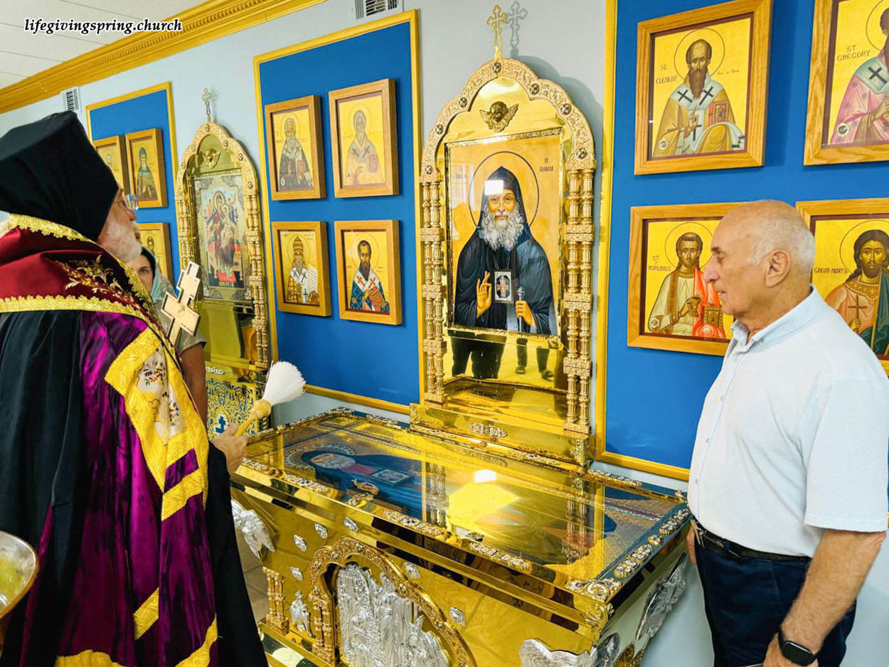 Икона и часть мощей преподобного Гавриила (Угребадзе) Самтаврийского (+1995)