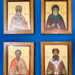 Иконы с мощами святых угодников из монастыря св. Николая во Флориде